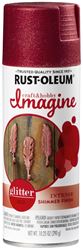 Rust-Oleum Imagine 345705 Craft Spray Paint, Glitter, Red, 10.25 oz, Can