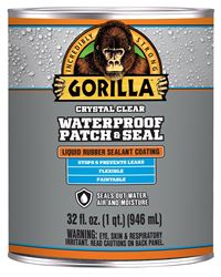 Gorilla 105341 Rubberized Coating, Waterproof, Clear, 32 oz, Pack of 6