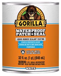 Gorilla 105340 Rubberized Coating, Waterproof, White, 32 oz, Pack of 6