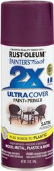 Rust-Oleum 257419 Spray Paint, Satin, Aubergine, 12 oz, Can