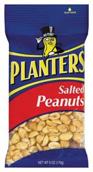 Planters 483277 Peanut, 6 oz, Bag, Pack of 12