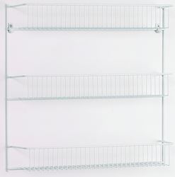 ClosetMaid 8022 Wall Rack, Steel, White, Pack of 6