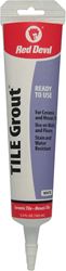 Red Devil 0425 Tile Grout, White, 5.5 oz Squeeze Tube
