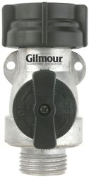 Gilmour Mfg 801074-1001 Single Shut-Off Valve, 3/4 in, Female x Male, 60 psi Pressure, Aluminum Body