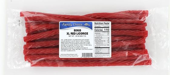 Family Choice 472 Licorice Candy, Original Flavor, 22 oz Cello Bag, Pack of 12