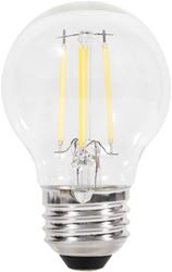 Sylvania 40847 Natural LED Bulb, Globe, G16.5 Lamp, 40 W Equivalent, E26 Lamp Base, Dimmable, Clear, Soft White Light