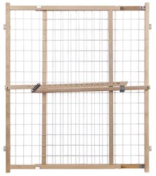 North States 4618A Wire Mesh Gate, Wood, Vinyl Coated, 32 in H x 29-1/2 to 50 in W Dimensions