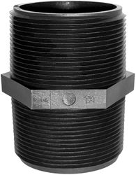 Green Leaf M3000P Pipe Nipple, 3 in, MNPT, Polypropylene, Black, SCH 80 Schedule, Close L