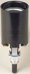 Leviton 4155 Lamp Holder, 250 V, 660 W, Phenolic Housing Material, Black