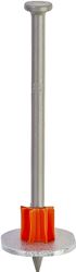 Ramset 1508SD Washered Pin, 0.145 in Dia Shank, Metal, Zinc