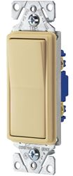 Eaton 7501V-10-L Decorator Switch, 15 A, 120/277 V, Ivory