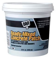 DAP Bondex 31084 Concrete Patch, Gray, 1 qt Pail