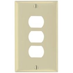 Legrand K3I Wallplate, 4-1/2 in L, 2-3/4 in W, 1 -Gang, Thermoset, Ivory