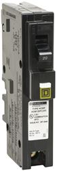 Square D HOM120PCAFIC Circuit Breaker, CAFCI, Mini, 20 A, 1 -Pole, 120 V, Plug Mounting