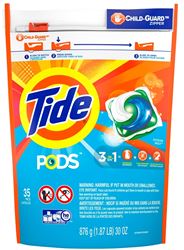 Tide 93126 Laundry Detergent, 35 CT, Liquid, Ocean Mist, Pack of 4