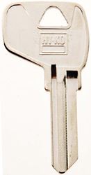 Hy-Ko 11010MD17 Key Blank, Brass, Nickel, For: Master Cabinet, House Locks and Padlocks, Pack of 10