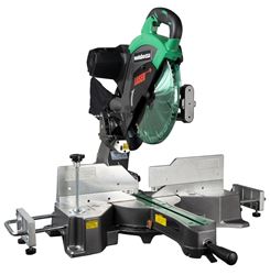 Metabo HPT C12RSH2SM Dual Compound Miter Saw, 12 in Dia Blade, 4000 rpm Speed, 45 deg Max Bevel Angle