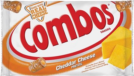 Combos MMM71471 Pretzels, Cheddar Cheese Flavor, 1.8 oz, Pack of 18