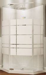 Maax 105618-000-129102 Shower Kit, 36 in L, 36 in W, 72 in H, Polystyrene, Chrome, 3-Wall Panel, Neo-Angle