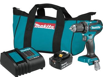 Makita XFD131 Driver Drill Kit, Battery Included, 18 V, 3 Ah, Keyless Chuck