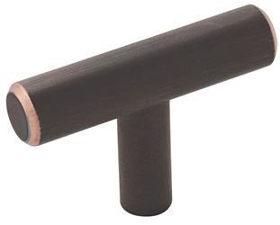 Amerock Bar Pulls Series BP19009ORB Cabinet Knob, 1-3/8 in Projection, Carbon Steel, Oil Rubbed Bronze