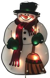 Hometown Holidays 36601 Double-Sided Snowman, 3 A, 125 V, 20-Lamp, Diode Lamp, Clear Light, Black/Green/Red/White