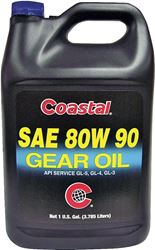 Coastal 12405 Gear Oil, 80W-90, 1 gal Bottle, Pack of 3