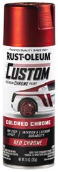 Rust-Oleum 340561 Premium Custom Paint, Chrome, Red, 10 oz, Aerosol Can