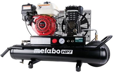 Metabo HPT EC2510EM Gas-Powered Air Compressor, Tool Only, 8 gal Tank, 5.5 hp, 116 to 145 psi Pressure, 1 -Stage