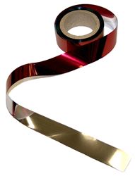 Bird-B-Gone MMFT-050 Flash Tape, 50 ft L, 1 in W, Mylar Backing, Red/Silver