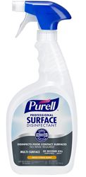 Purell 3342-06 Professional Surface Disinfectant, 32 fl-oz, Capped Bottle with 2 Spray Triggers, Liquid, Citrus, Pack of 6