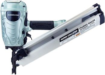 Metabo HPT NR90ADS1M Framing Nailer, 86 to 94 Magazine, Paper Collation, 0.09 scfm Air