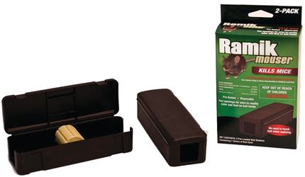 Ramik 000600 Mouser Bait Station, Solid, Characteristic, Mild, Green, 1 oz Package, Pack