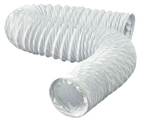 Dundas Jafine FD420ZW Flexible Duct, 20 ft L, Vinyl, White