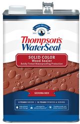 Thompsons WaterSeal TH.093201-16 Wood Sealer, Solid, Liquid, Sedona Red, 1 gal, Pack of 4