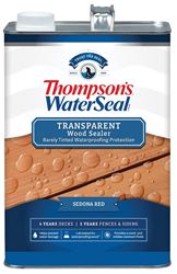 Thompsons WaterSeal TH.091401-16 Wood Sealer, Transparent, Liquid, Sedona Red, 1 gal, Pack of 4