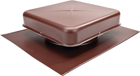 Lomanco LomanCool 600BR Static Roof Vent, 16-5/8 in OAW, 60 sq-in Net Free Ventilating Area, Aluminum, Brown, Pack of 6