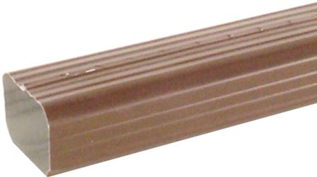 Amerimax 2401019120 Downspout, 2 in W, 3 in H, 10 ft L, Aluminum, Brown, Pack of 10