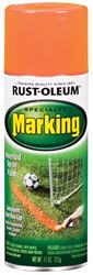 RUST-OLEUM SPECIALTY 1987830 Marking Spray Paint, Flat, Fluorescent Orange, 11 oz Aerosol Can