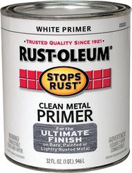 Rust-Oleum 7780502 Primer, Flat, White, 1 qt