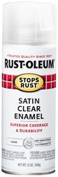 Rust-Oleum 285092 Rust Preventative Spray Paint, Satin, Clear, 12 oz, Can, Pack of 6