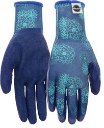 Miracle-Gro MG37161/WML Gloves, Womens, M/L, 3-1/2 in L, Knit Wrist, Seamless Cuff, Latex Coating