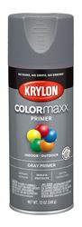 Krylon COLORmaxx K05582007 Primer, Gray, 12 oz