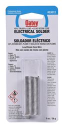 Oatey 53012 Rosin Core Solder, 1 oz Carded, Solid, Silver, 361 to 460 deg F Melting Point