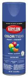 Krylon K05564007 Enamel Spray Paint, Satin, Iris, 12 oz, Can