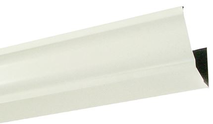 Amerimax 2600600120 Rain Gutter, 10 ft L, 5 in W, 0.185 Thick Material, Aluminum, White, Pack of 10