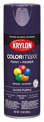 Krylon K05533007 Enamel Spray Paint, Gloss, Purple, 12 oz, Can