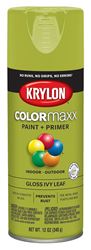 Krylon K05525007 Enamel Spray Paint, Gloss, Ivy Leaf, 12 oz, Can