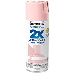 Rust-Oleum Painters Touch 2X Ultra Cover 334028 Spray Paint, Gloss, Candy Pink, 12 oz, Aerosol Can