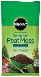 Miracle-Gro 85252430 Sphagnum Peat Moss Soil Conditioner, Solid, Earthy Bag